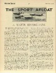 THE SPORT AFLOAT - Left