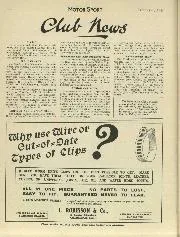 Club News, December 1930 - Left