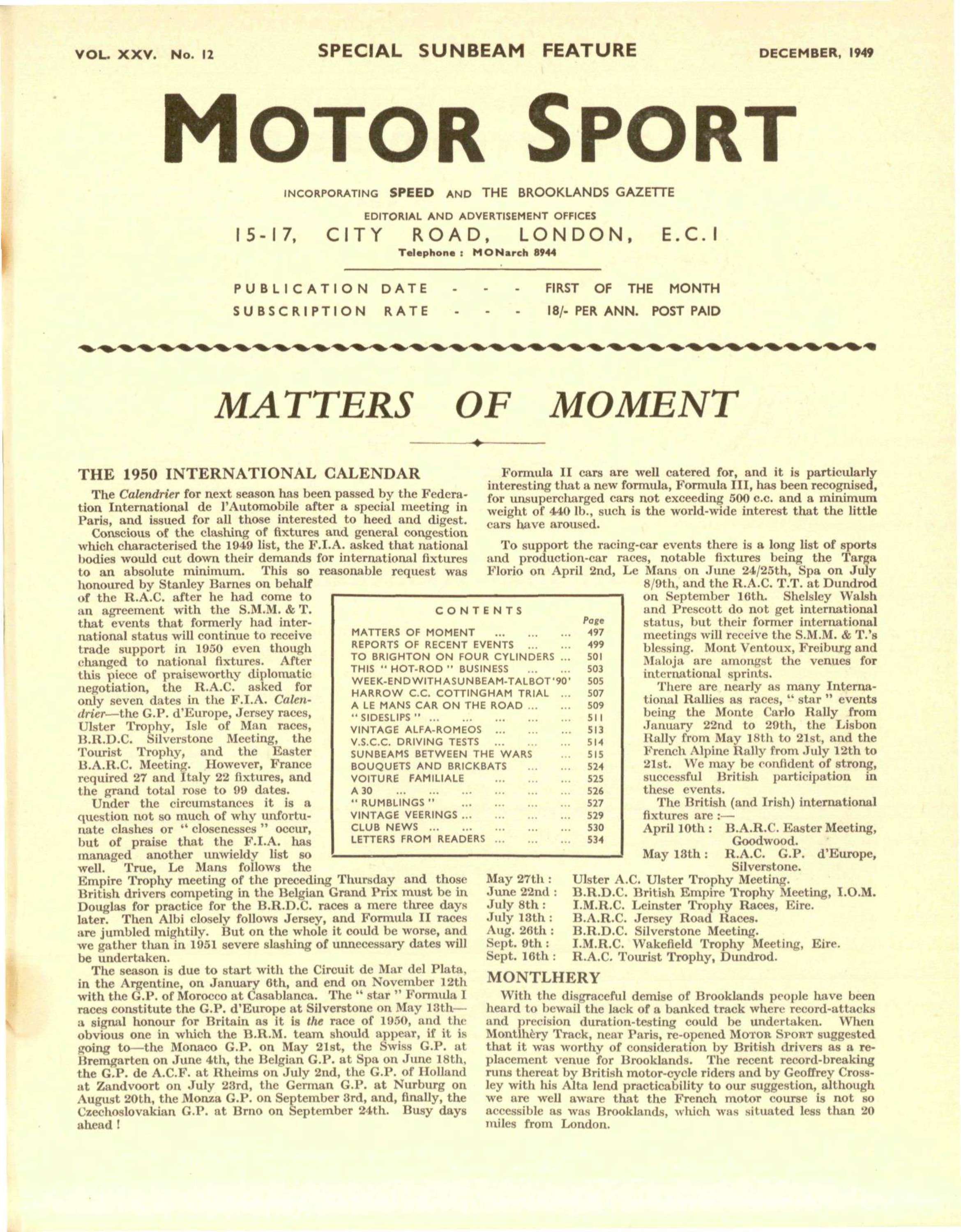 Cover image for December 1949