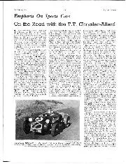 Emphasis On Sports Cars - On the Road with the T.T. Chrysler-Allard - Left