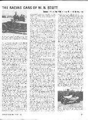 The racing cars of W.B. Scott - Left
