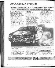 BF GOODRICH UPDATE: FOR THE FIRST TIME EVER, AN AMERICAN DRIVER AND STREET RADIALS WIN A MAJOR EUROPEAN RALLY. - Left