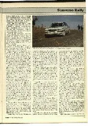 Rally review: Sanremo Rally, December 1988 - Right