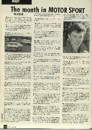 The month in Motor Sport - Left