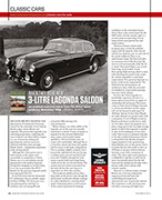 When they were new: 3-litre Lagonda saloon - Left