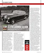 When they were new: 3-litre Lagonda saloon - Left