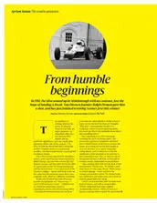 From humble beginnings - Left