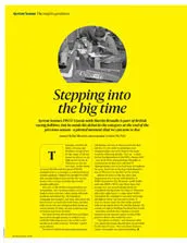 Stepping into the big time - Left