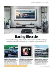 Motor racing artwork - Left