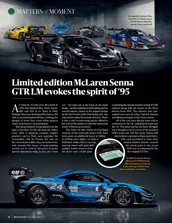 Limited edition McLaren Senna GTR LM evokes the spirit of Le Mans ’95 - Left