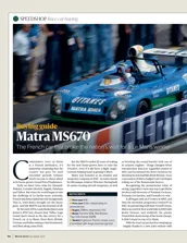 Race car buying guide: Matra MS670 - Left