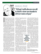'What I will always recall is Stirling Moss's view on modern driver rates of pay' - Left