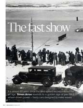 Golden era of the land speed record: before the jet age￼ - Left