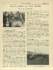 RACING NEWS OF THE MONTH. - Left