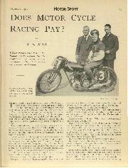 Does motor cycle racing pay? - Left