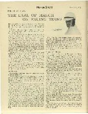 THE EARL OF MARCH ON RACING TEAMS - Left