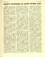 Charles Goodacre on Austin Racing Cars - Left