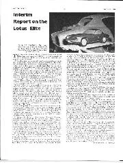 Interim report on the Lotus Elite - Left