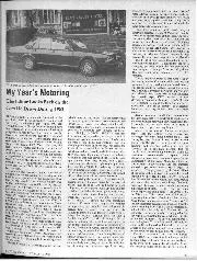 My year's motoring - Left