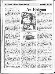 Road impressions: BMW 318i - Left