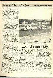 Grass roots; Renault 5 turbo UK cup - Left