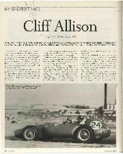 My greatest race: Cliff Allison - Left