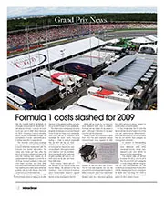 Formula 1 costs slashed for 2009 - Left
