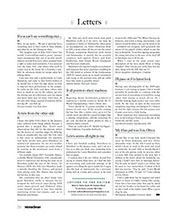 Letters, February 2009 - Left