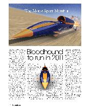 Bloodhound to run in 2011 - Left