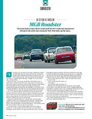 Historic racer: MGB Roadster - Left