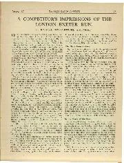 A COMPETITOR'S IMPRESSIONS OF THE LONDON -EXETER RUN - Left