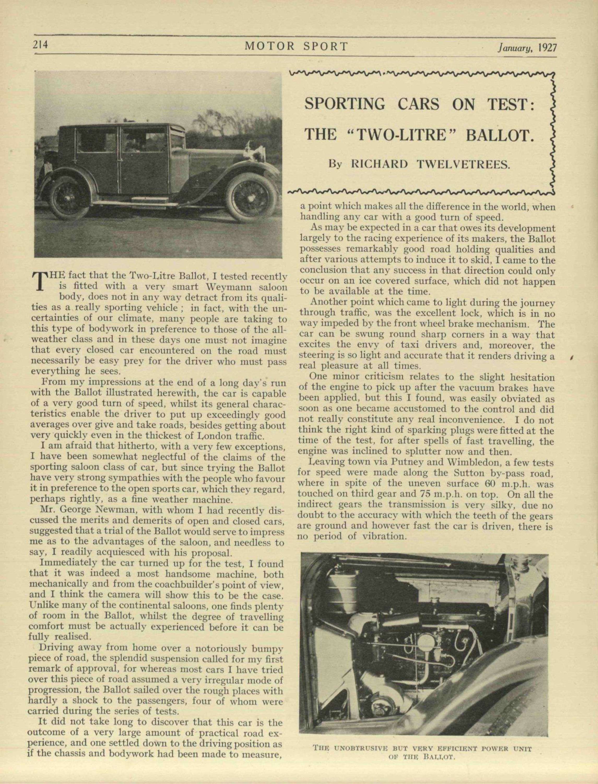 January 1927 - Motor Sport Magazine