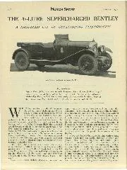 Motor Sport Review: The 4 1/2-litre supercharged 'Blower' Bentley - Left