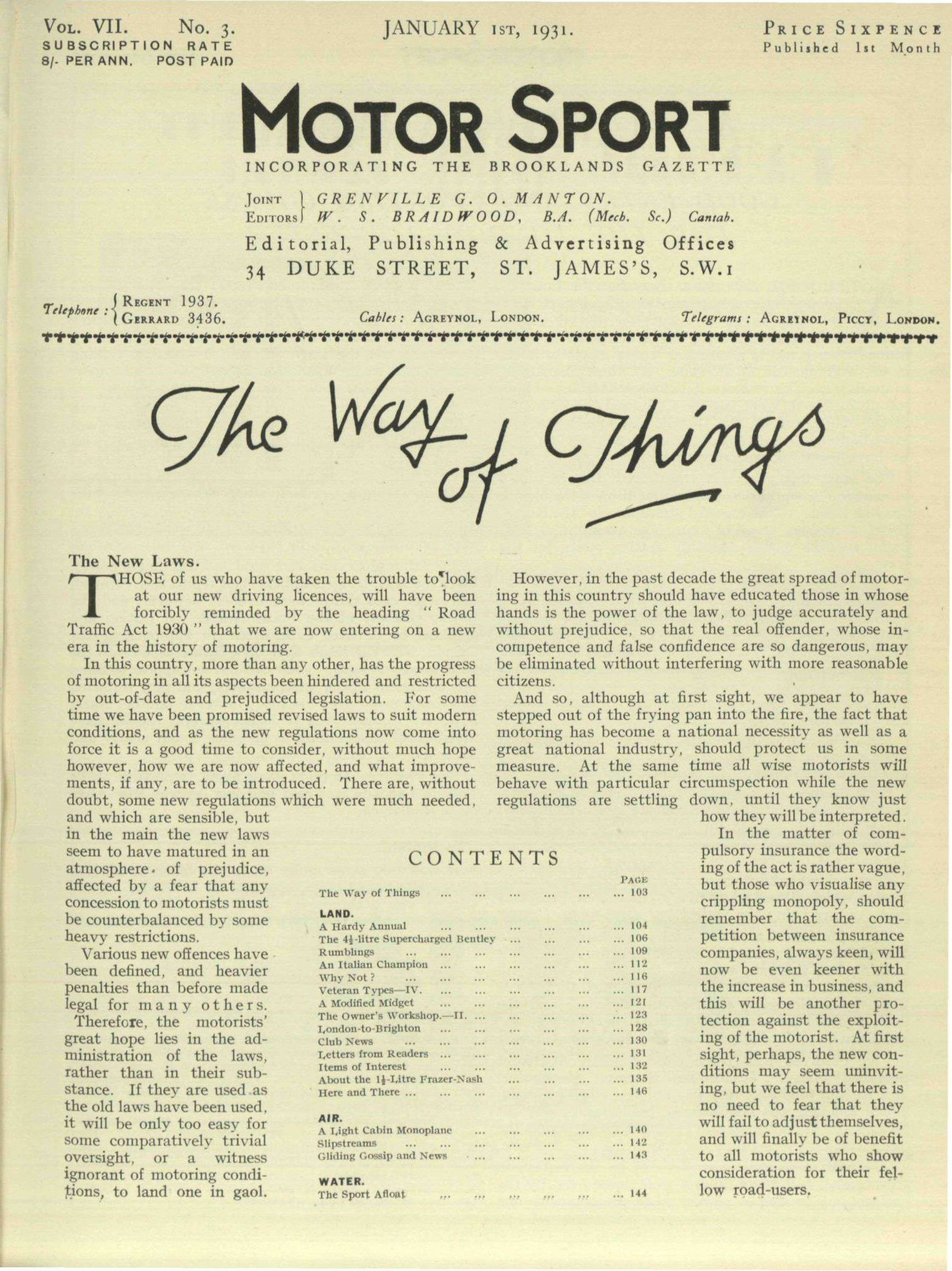Cover image for January 1931
