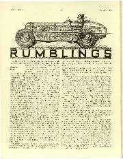 Rumblings, January 1947 - Left