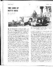 The cars of Betty Haig - Left