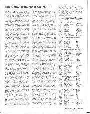International calendar for 1976 - Left