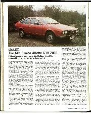Road test - Alfa Romeo Alfetta GTV 2000 - Left