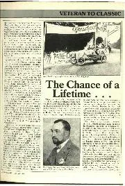 The Chance of a Lifetime... - Left