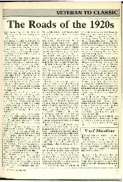 The roads of the 1920s - Left