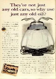 They're not just any old cars, so why use just any old oil? - Left