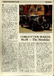 FORGOTTEN MAKES:No.88-The Maudslay - Left