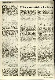 FISA waves stick at Le Mans - Left