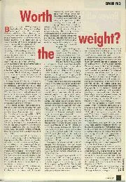 Worth the weight? - Left