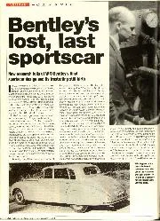 Bentley's lost, last sportscar - Left