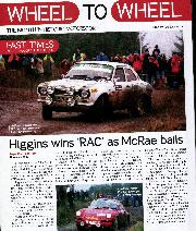Higgins wins 'RAC' as McRae bails - Left
