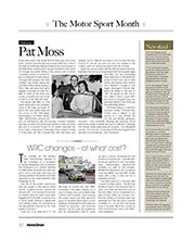 Obituary Pat Moss - Left