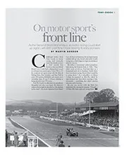 On motor sport's front line - Right