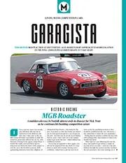 Historic racer: MGB Roadster - Left
