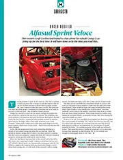 Racer rebuild: Alfasud Sprint Veloce - Left